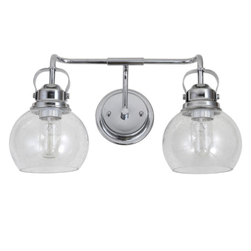 Shirley Metal/ Bubbled Glass Vanity Light - JONATHAN Y